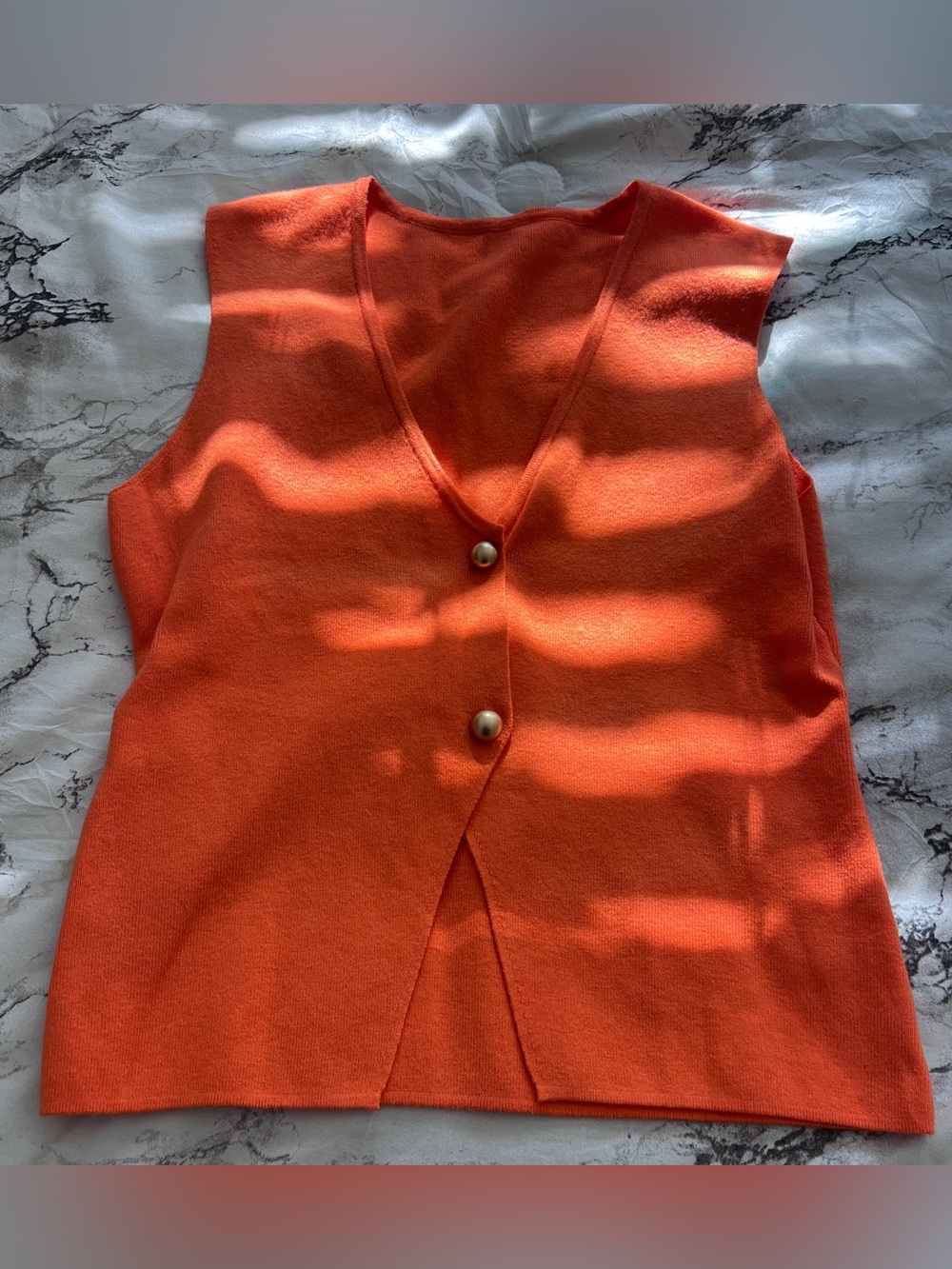 Thrifted | NWOT Orange Vest
